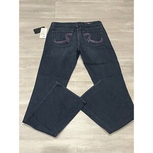 Women's NWT Rock&Republic Y2K Purple Gem Cotton Flared Jeans 30